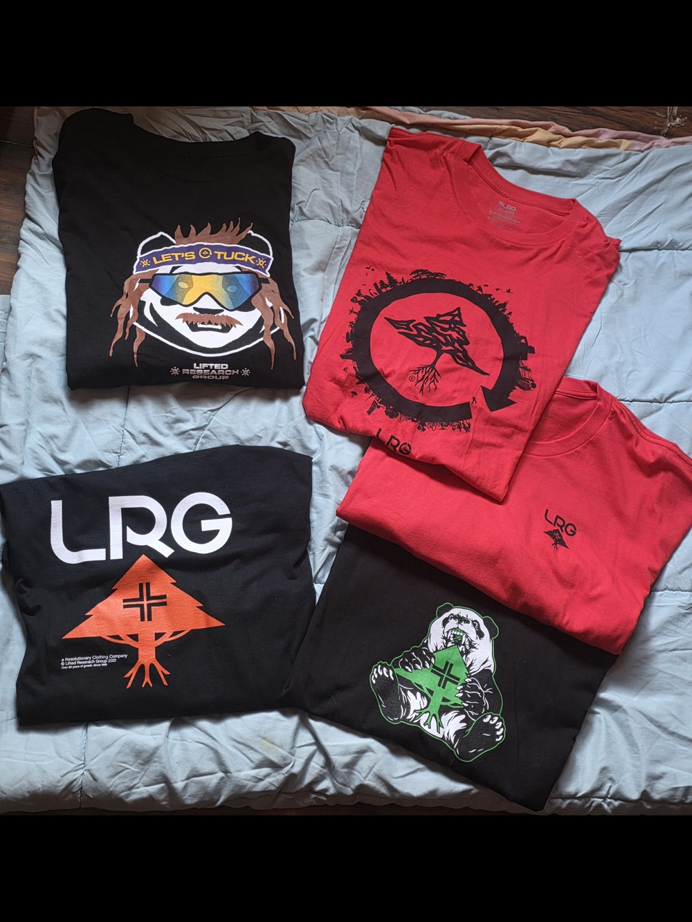 LRG (Lifted Research Group) Graphic T-Shirt Bundle – Size 3X